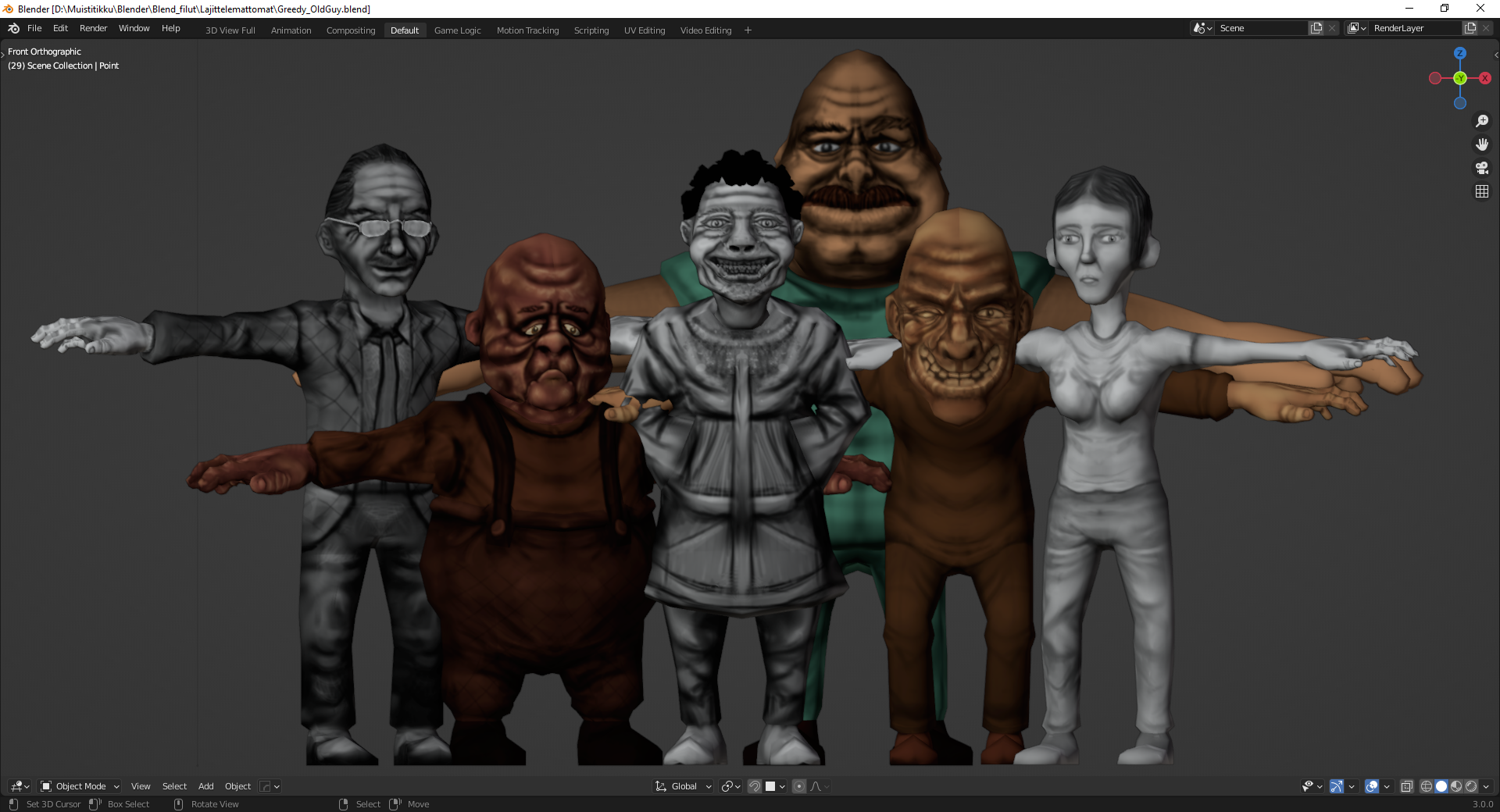 Stylized Lowpoly Characters preview image 1